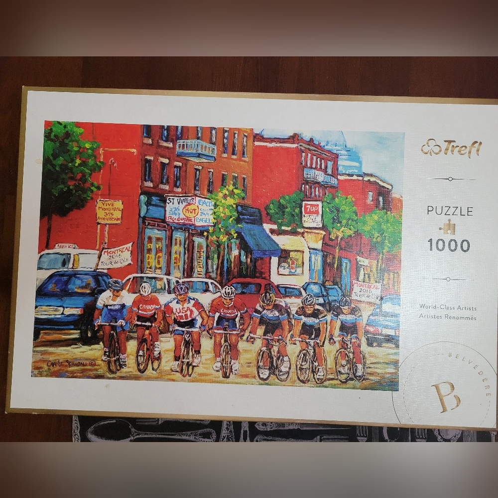 MADE IN EUROPE MONTREAL Cycling Puzzle by - 1000 Pieces